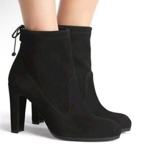 Stuart Weitzman Black “Glove” Booties size 10.5